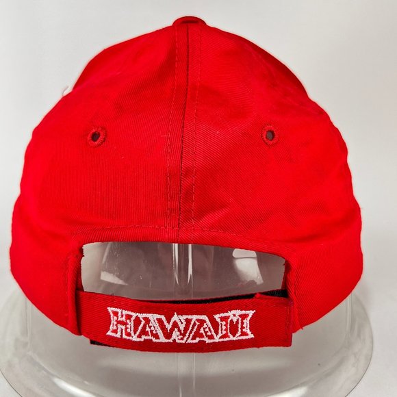 Hawaii Islands Strap Back Cap Hat Red Chelona USA Paradise Beach Adult Mens - Picture 4 of 15